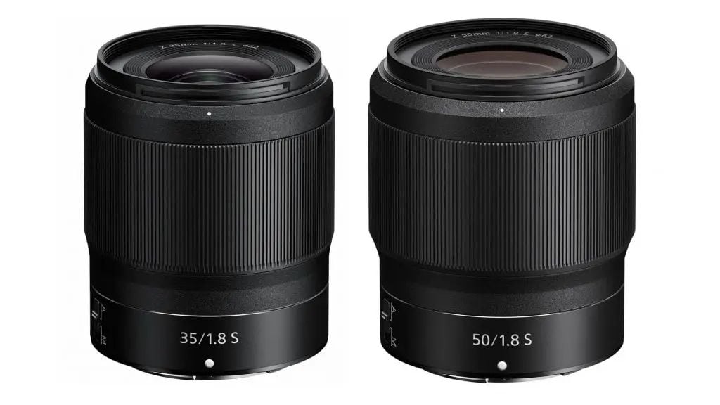 Two lens physically the same size with different focal lengths.