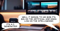 Example of poor quality A.I. Image