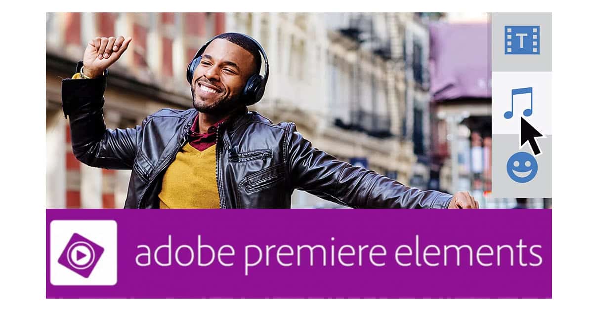 Adobe Premiere Elements 2023 opening screen.
