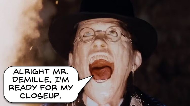 Raiders of the Lost Ark meets Sunset Boulevarde.