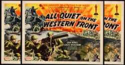 All Quiet on the Western Frony vintage movie poster.