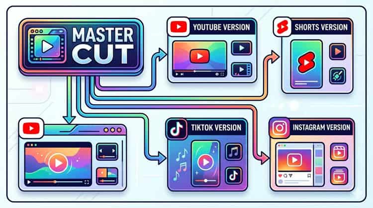 Multi-platform social media workflow.