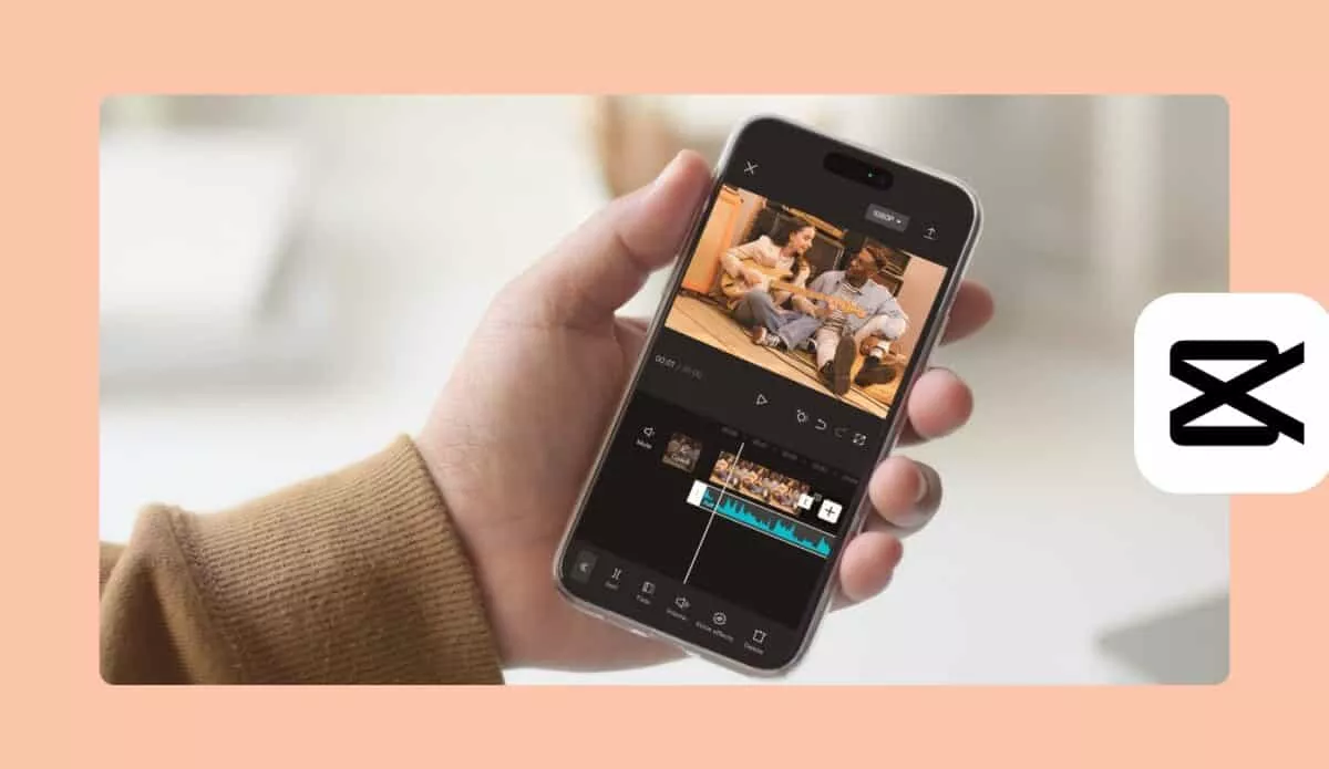 Capcut review page user interface for mobile app.