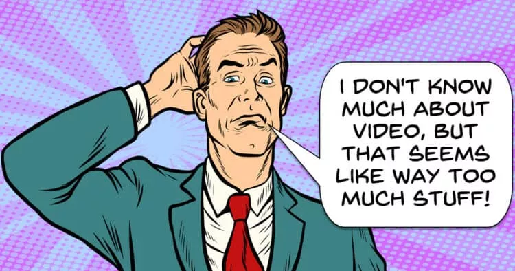 Unimpressed by fancy effects in a video.