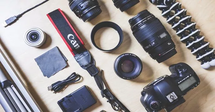 Lenses, low light capabilities and zoom factors in video cameras.