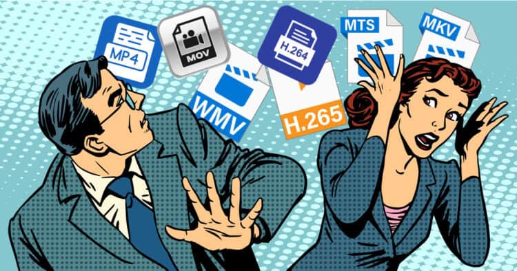 Couple confused by different video file formats.