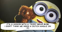 Minion shot using Dutch Angle