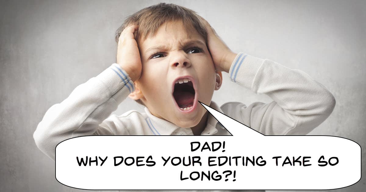 Funny image boy yelling at father.