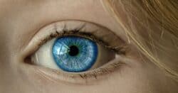 Close up of eye for transition effect.