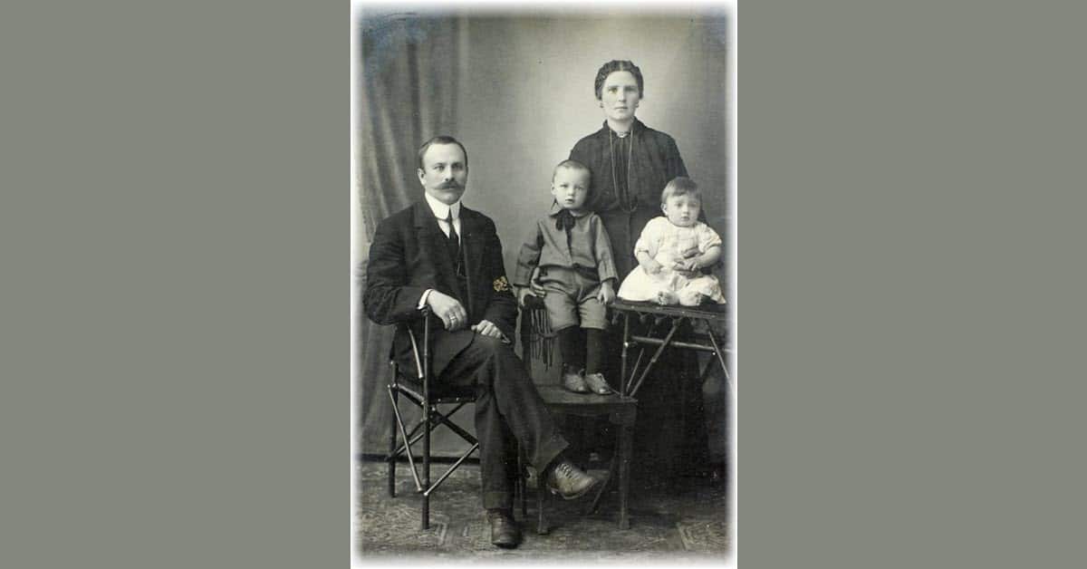 Vintage family portrait.