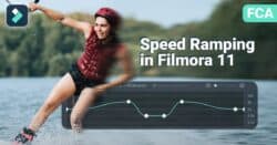 Filmora 11 Speed ramping feature