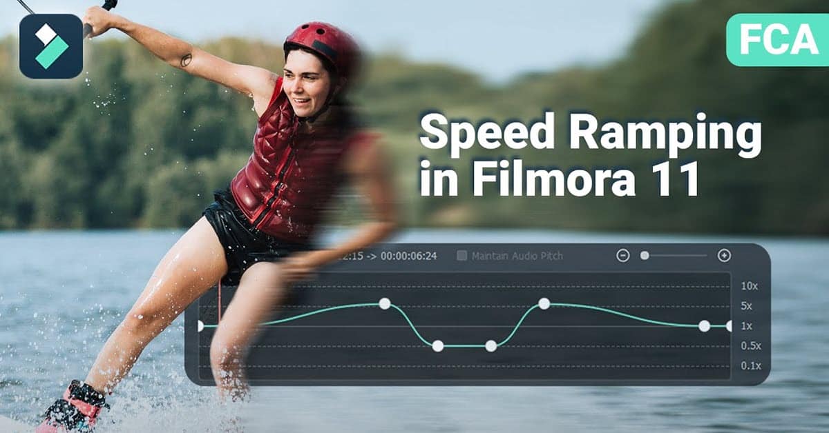 Filmora 11 Speed ramping feature