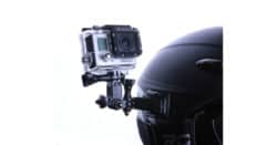 Image of a helmet mounter Gopro action camera