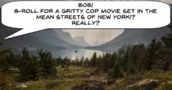 Humorous example of inappropriate b-roll footage.