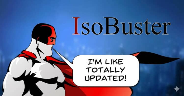Isobuster character announcing update.