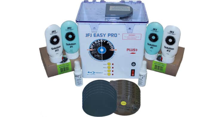 JFJ Easypro cd, dvd, game disc, blu-ray disc cleaning solution.