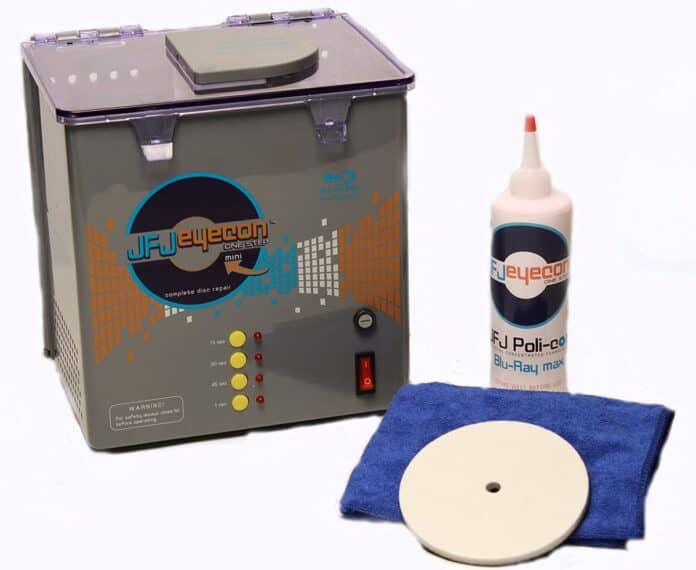 CD, DVD, Blu-ray and Game Disc Scratch Repair Machines