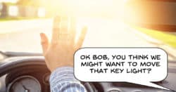 Image showing the result of poor key light placement.
