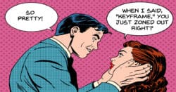 Pop art image of keyframe discussion.