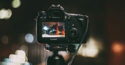 Manual settings for shooting video.