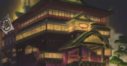 Traditional Chinese house Moon Festival