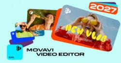 Movavi video editor 2017 version banner.