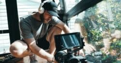 Videographer at work.