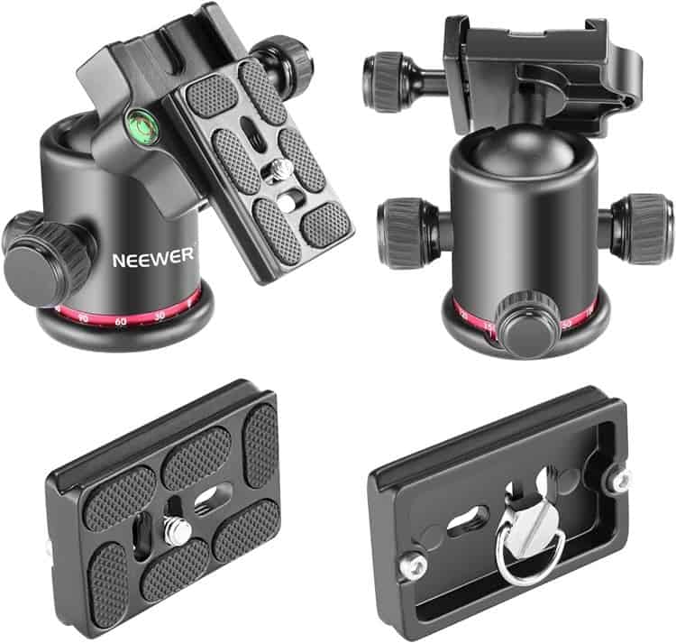 Typical tripod quick release system.