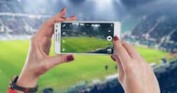 Using smartphone to shoot video footage