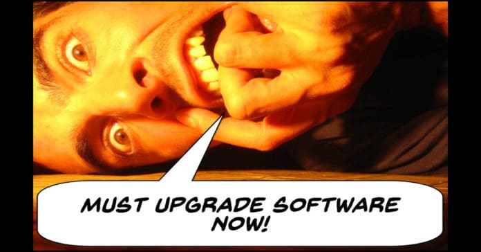 Frustrated editor crying for upgraded software.