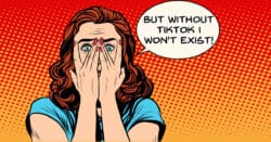 Influencer shocked by TikTok ban.