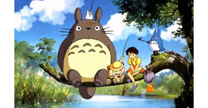 Totoro and friends fishing.