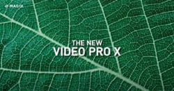 Spalsh screen for Magix Video Pro X 12 video editing software.