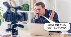 Vlogger out of ideas.