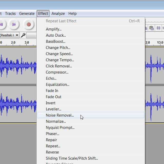 Audacity Step 6