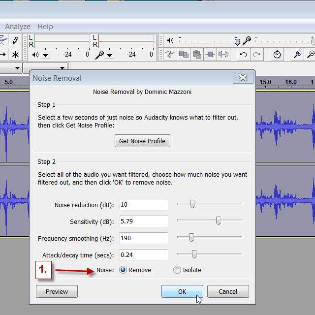 Audacity Step 8