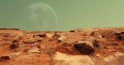 Desert wasteland scene.