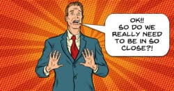 Nervous guy worried about zooming in.